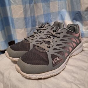 Fila Athletic Sneakers in Gray and Pink
